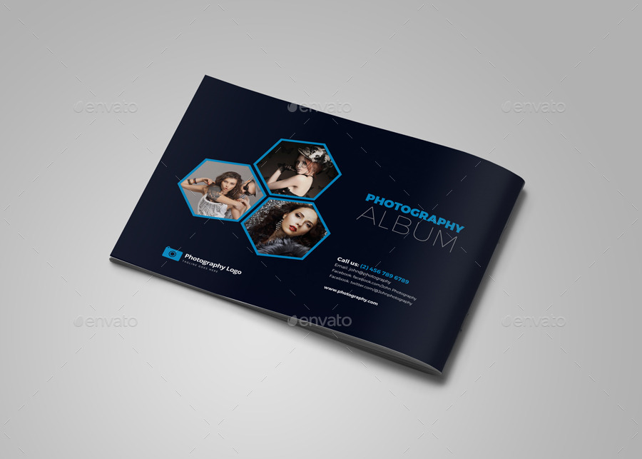 Photography Brochure Catalog InDesign Template, Print Templates